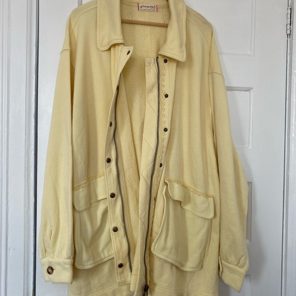 Free People Alexa Sweatshirt Jacket in Flan - Picture 7 of 12